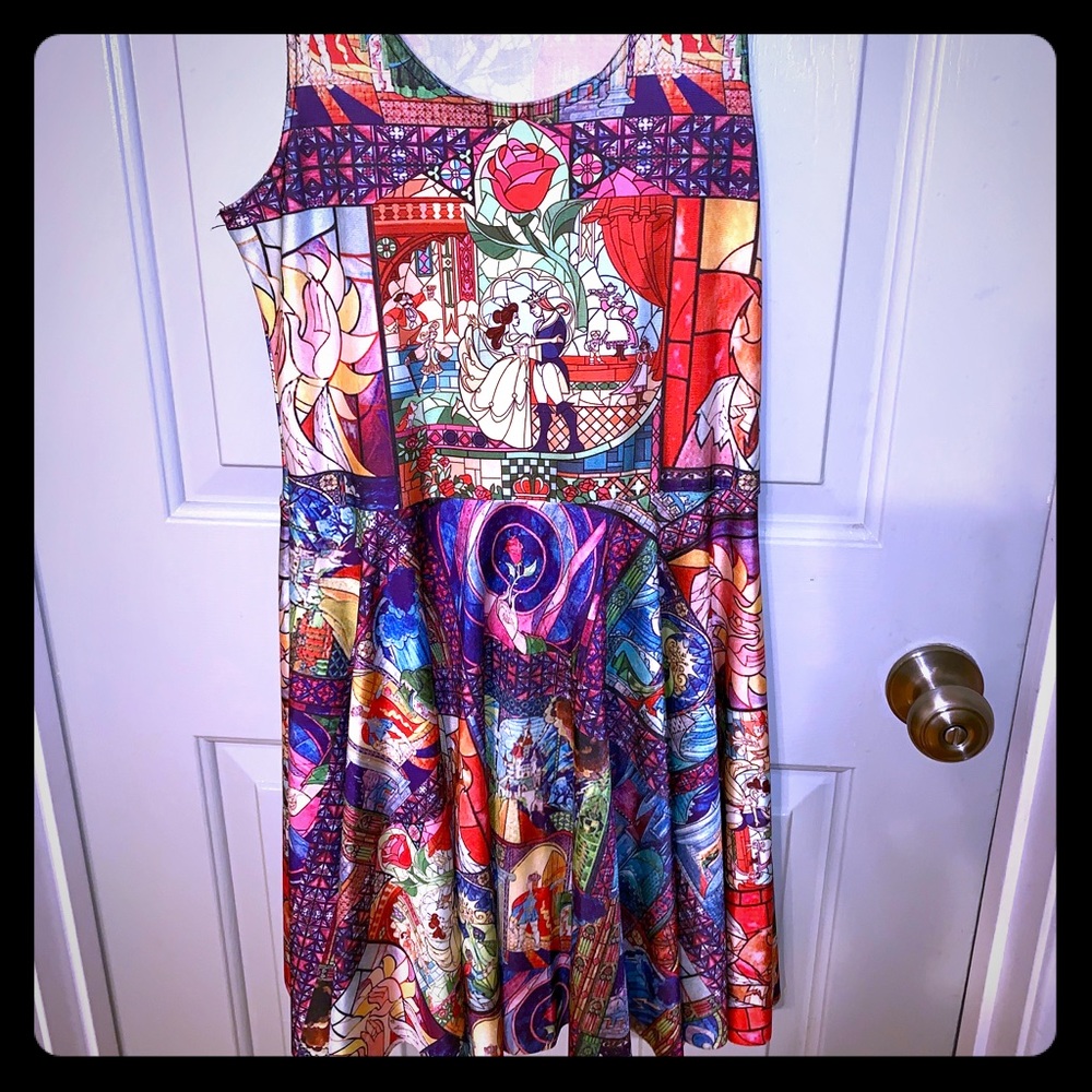 Reversible Beauty & The Beast Skater Dress